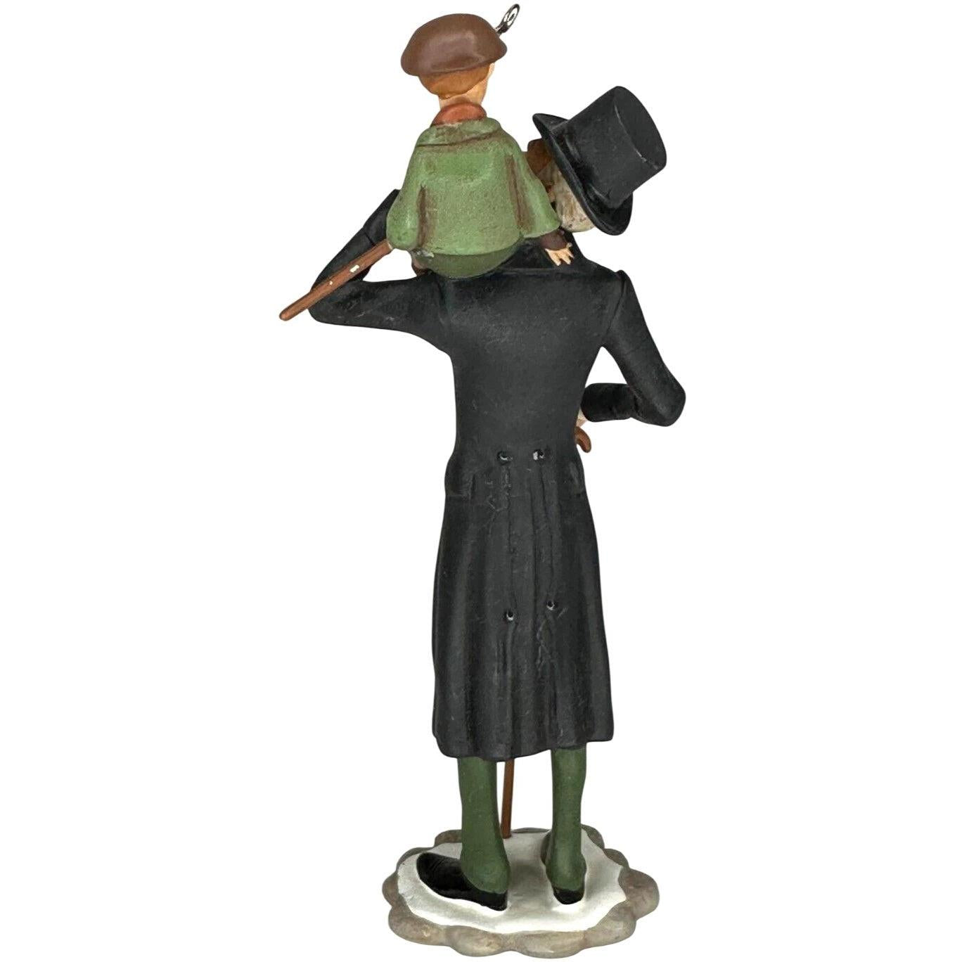 2009 Ebenezer Scrooge and Tiny Tim Hallmark Ornament (A Christmas Carol) QXE2155