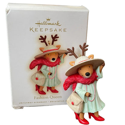 2009 Fashion Queen Hallmark Ornament (Nina's Reindeer) QXG6632