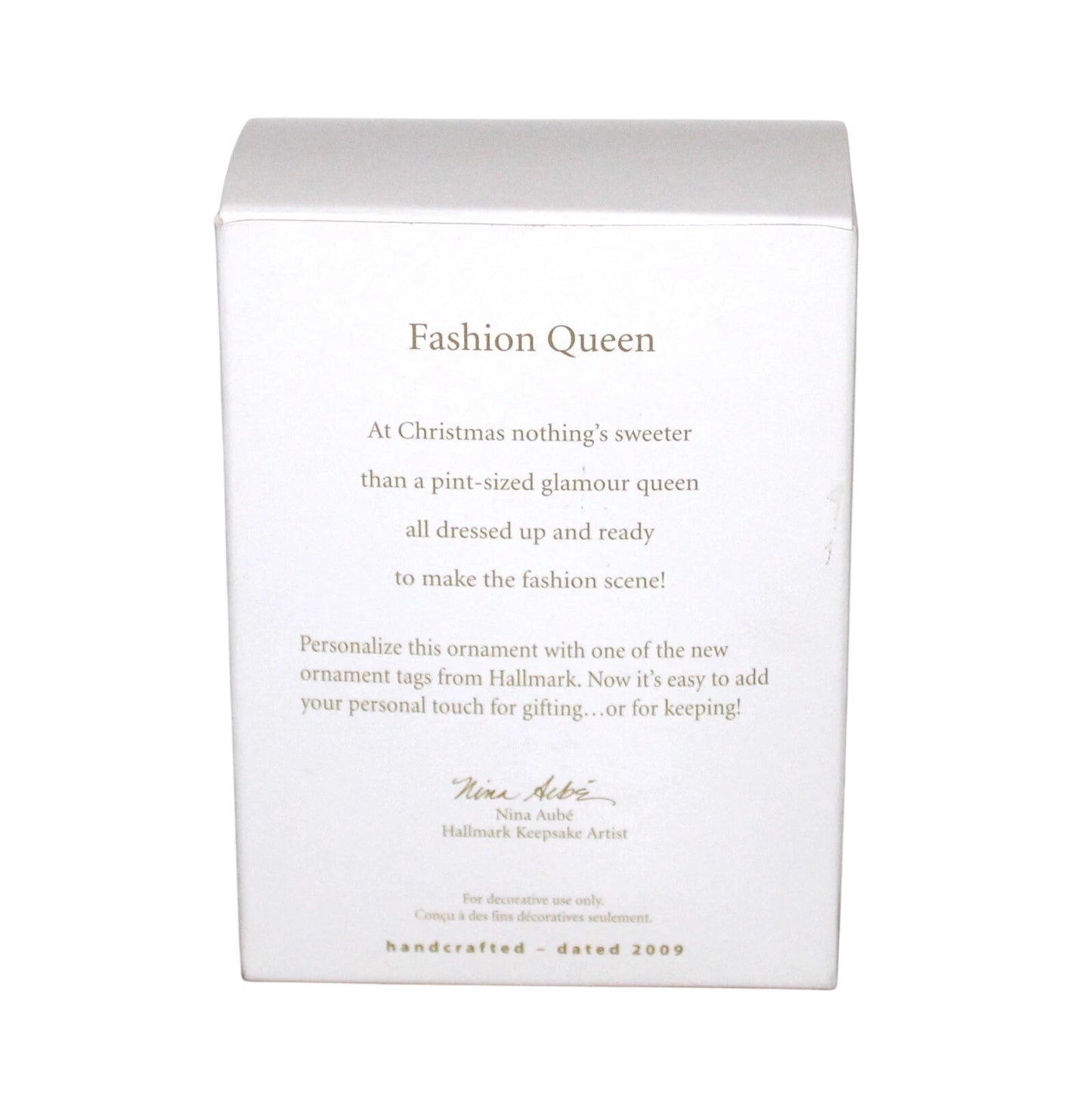 2009 Fashion Queen Hallmark Ornament (Nina's Reindeer) QXG6632