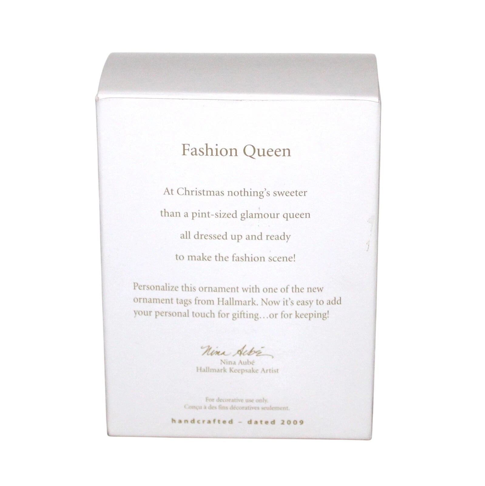 2009 Fashion Queen Hallmark Ornament (Nina's Reindeer) QXG6632