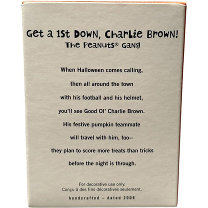 2009 Get a 1st Down, Charlie Brown! Hallmark Ornament (Peanuts) QFO4002