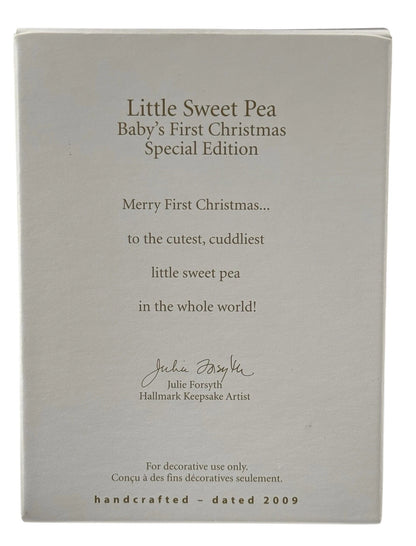 2009 Little Sweet Pea Hallmark Ornament (Baby's First Christmas) QXG6522