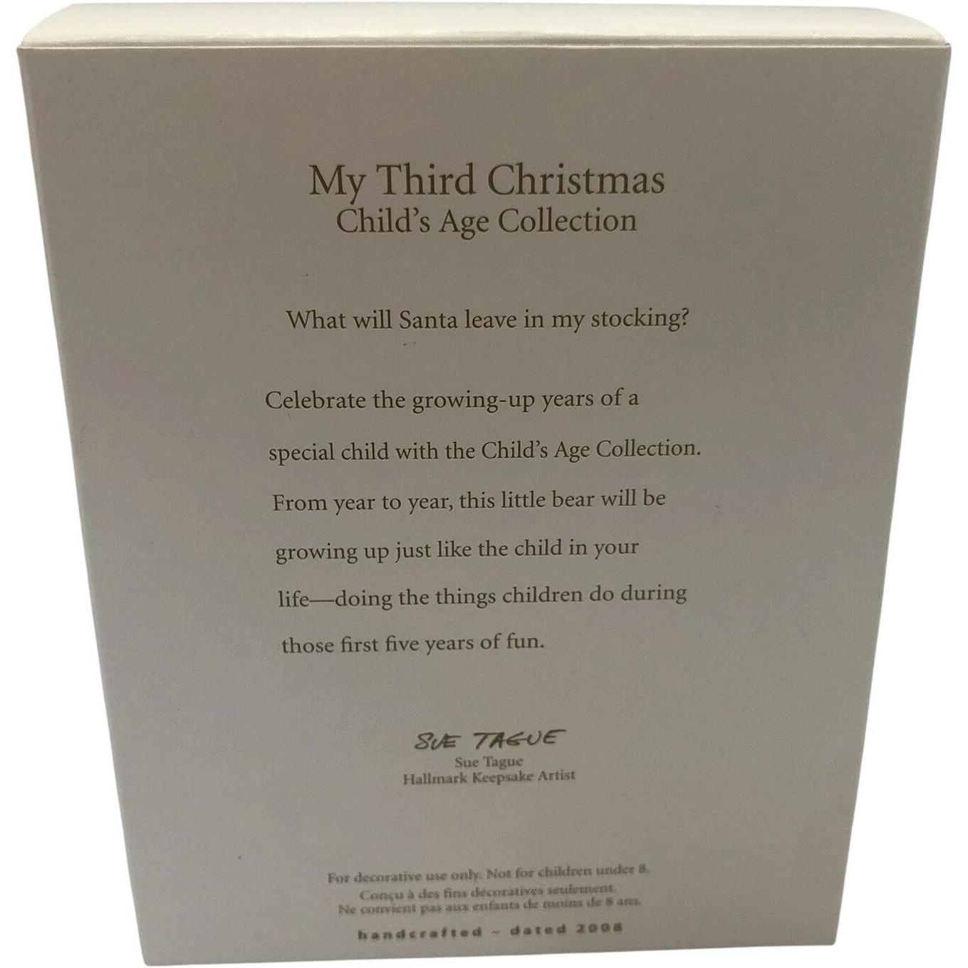 2009 My Third Christmas Hallmark Ornament (Child's Age Collection) QXG6055