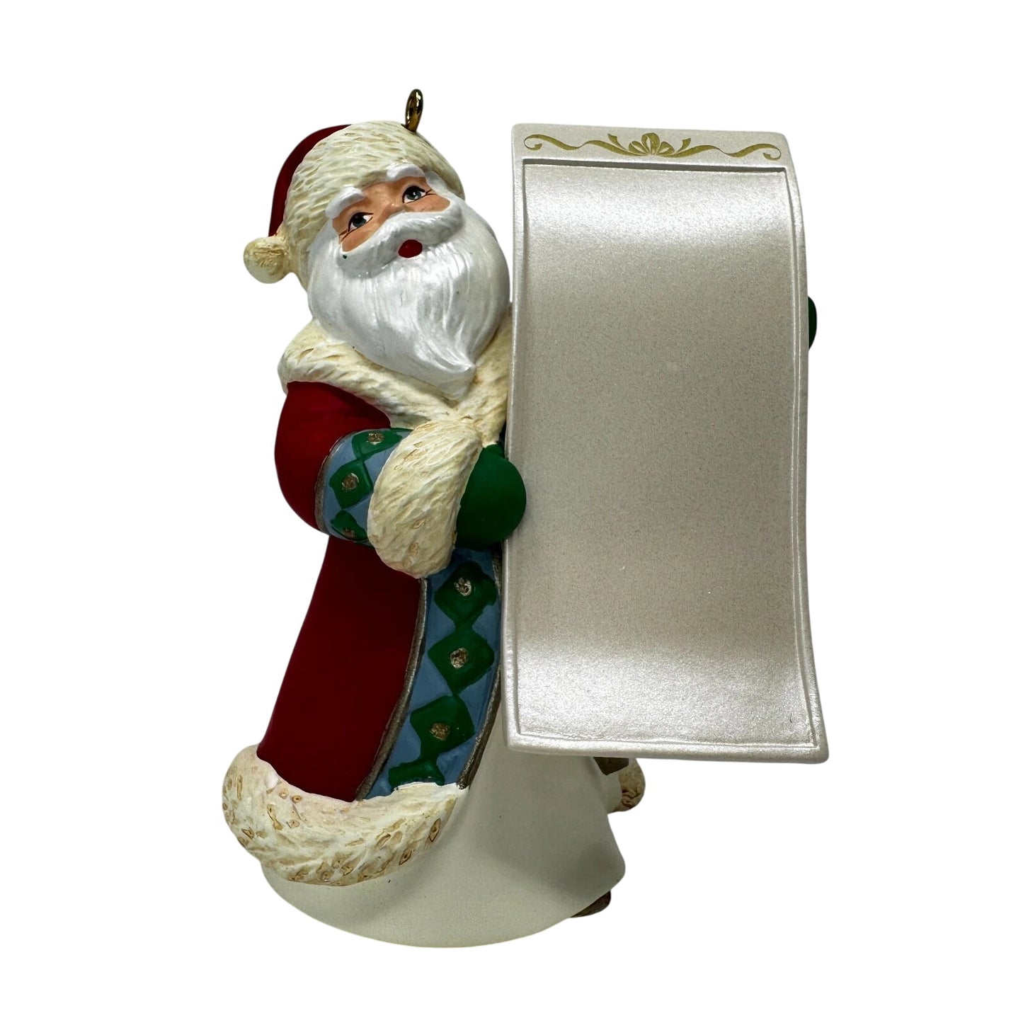 2009 Santa's List Write-On Ornament Hallmark Ornament (Santa Claus) QLZ3915