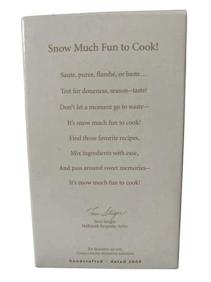 2009 Snow Much Fun to Cook! Hallmark Ornament (Kitchen) QXG6655