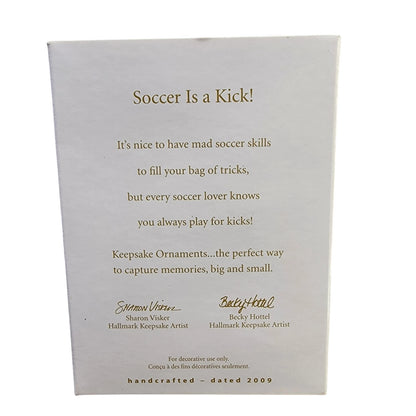 2009 Soccer Is a Kick! Hallmark Ornament (Sports & Activities) QXG6735