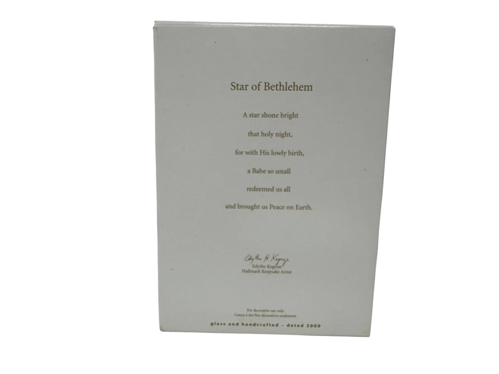 2009 Star of Bethlehem Hallmark Ornament (Star) QHC4012