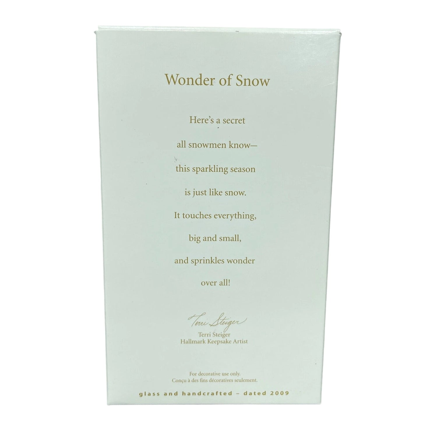 2009 Wonder of Snow Hallmark Ornament (Snowmen) QHC4035