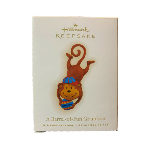 2009 A Barrel-of-Fun GrandSon Hallmark Ornament (GrandSon) QXG6552