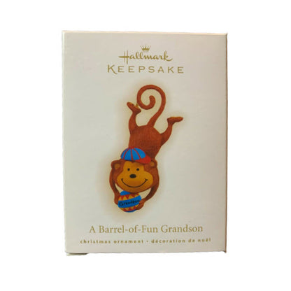 2009 A Barrel-of-Fun GrandSon Hallmark Ornament (GrandSon) QXG6552