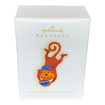 2009 A Barrel-of-Fun GrandSon Hallmark Ornament (GrandSon) QXG6552 Image2