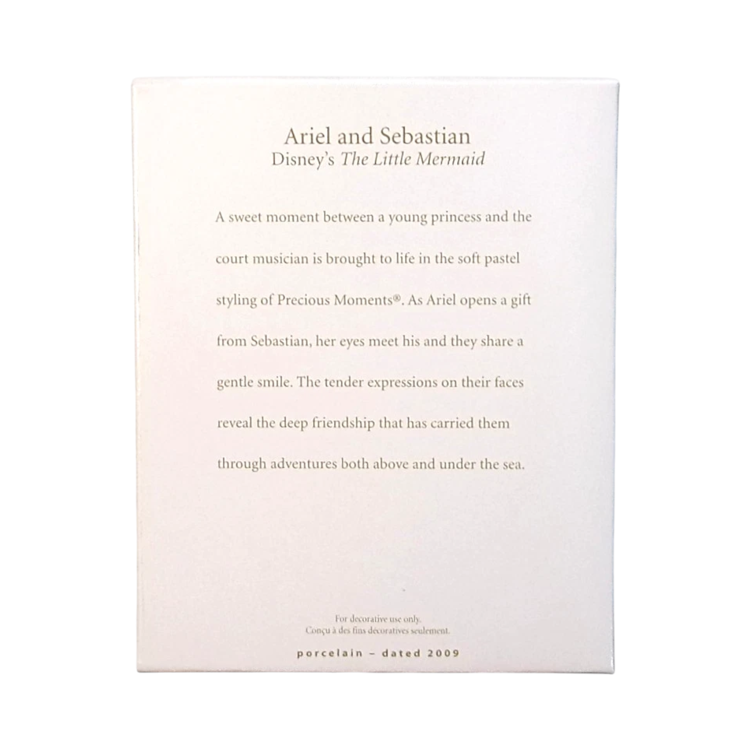 2009 Ariel and Sebastian (Precious Moments) Hallmark Ornament QXD2135 Image4