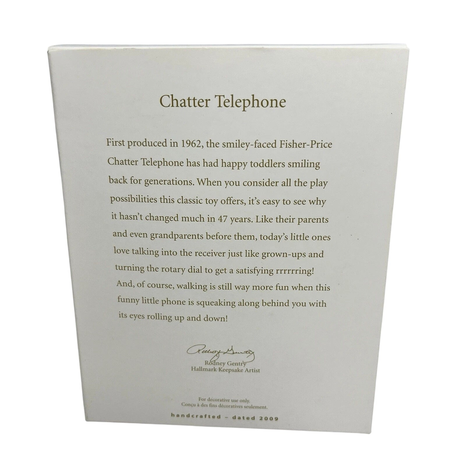 2009 Chatter Telephone Hallmark Ornament (Fisher Price) QXI1065 Image7