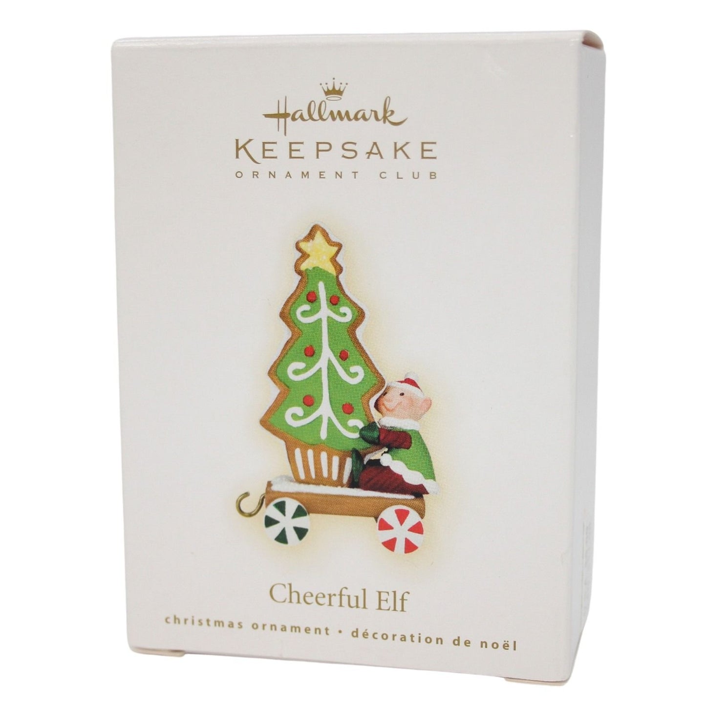 2009 Cheerful Elf Hallmark Ornament (Santa's Sleigh) QXC9035