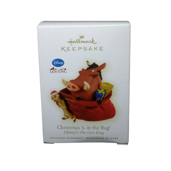 2009 Christmas Is in the Bag! Hallmark Ornament (Lion King) QXD2075