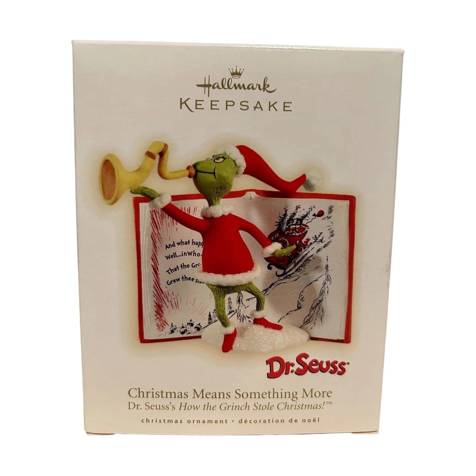 2009 Christmas Means Something More Hallmark Ornament (The Grinch) QXI1175 Image2