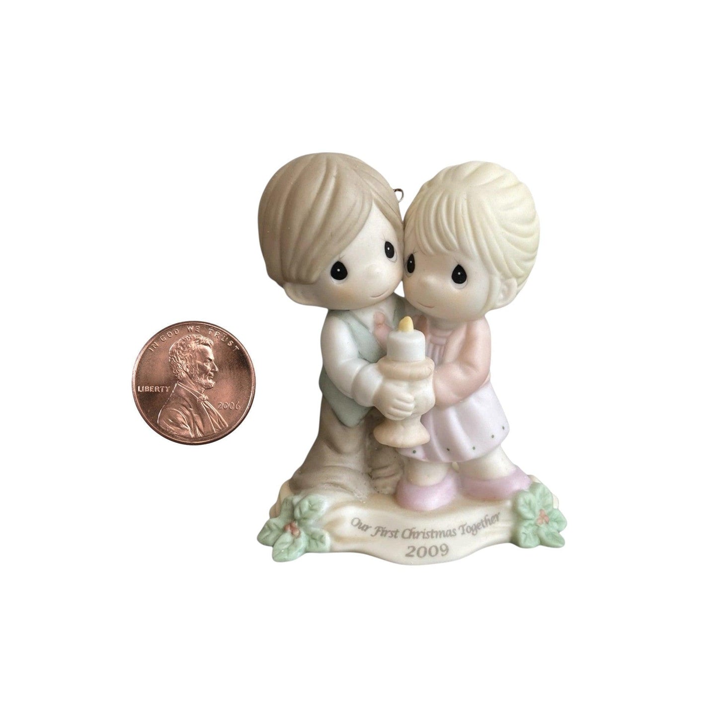 2009 Couple Unity Candle Ornament - Special Keepsake for First Christmas Image3