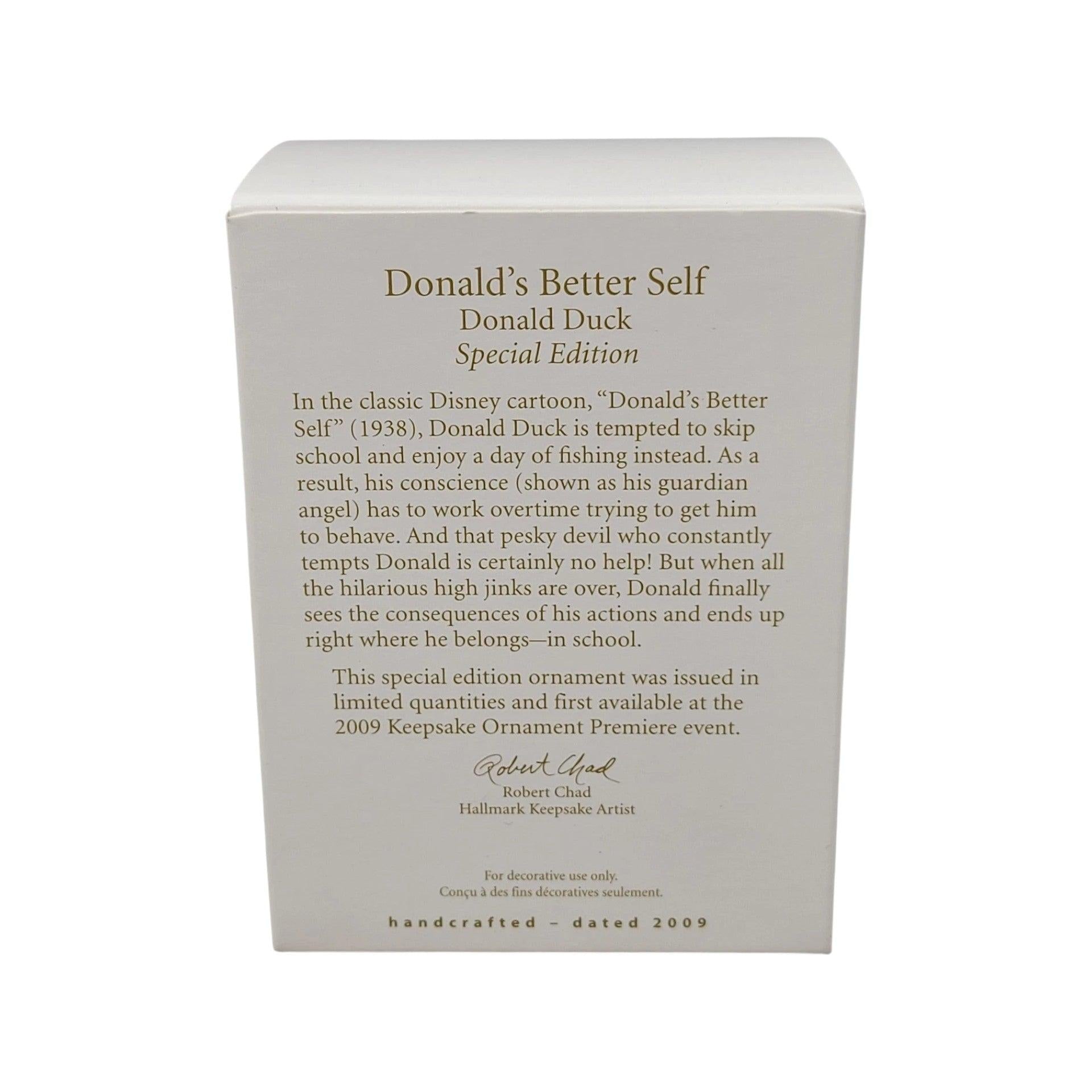 2009 Donald's Better Self Hallmark Ornament (Mickey Mouse & Friends) QXE3012 Image8