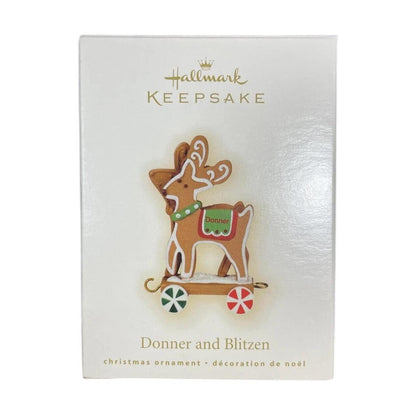 2009 Donner and Blitzen Hallmark Ornament (Santa's Sleigh) QRP4722 Image2