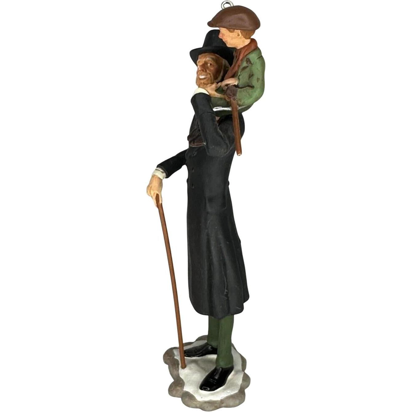 2009 Ebenezer Scrooge and Tiny Tim Hallmark Ornament (A Christmas Carol) QXE2155