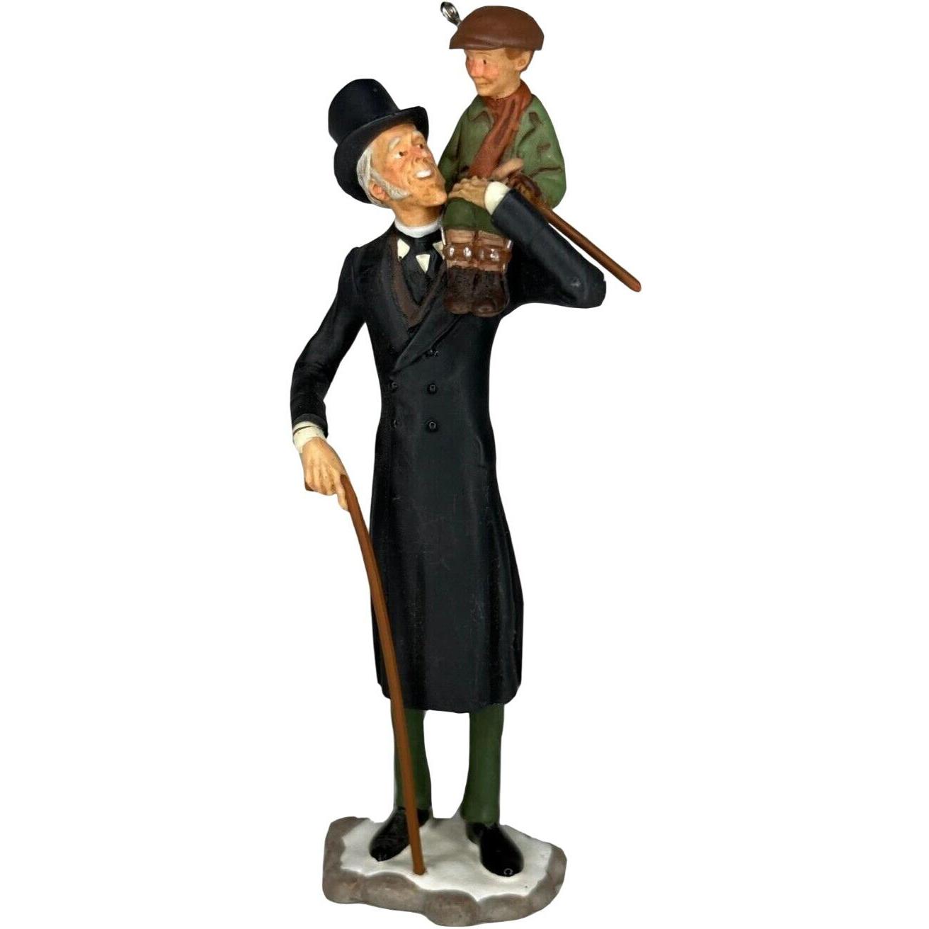2009 Ebenezer Scrooge and Tiny Tim Hallmark Ornament (A Christmas Carol) QXE2155