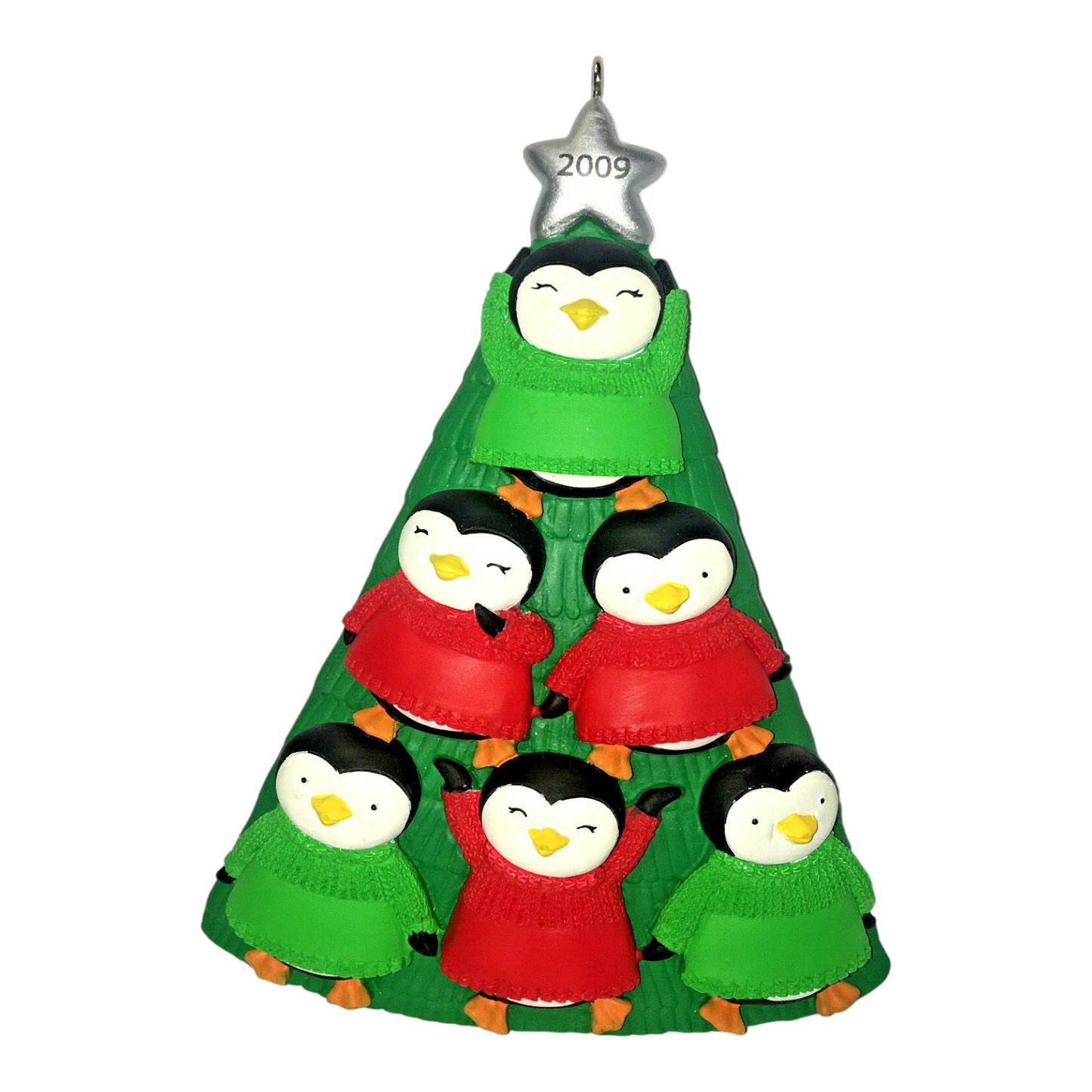 2009 Family Tree - Write On Ornament (Penguins)