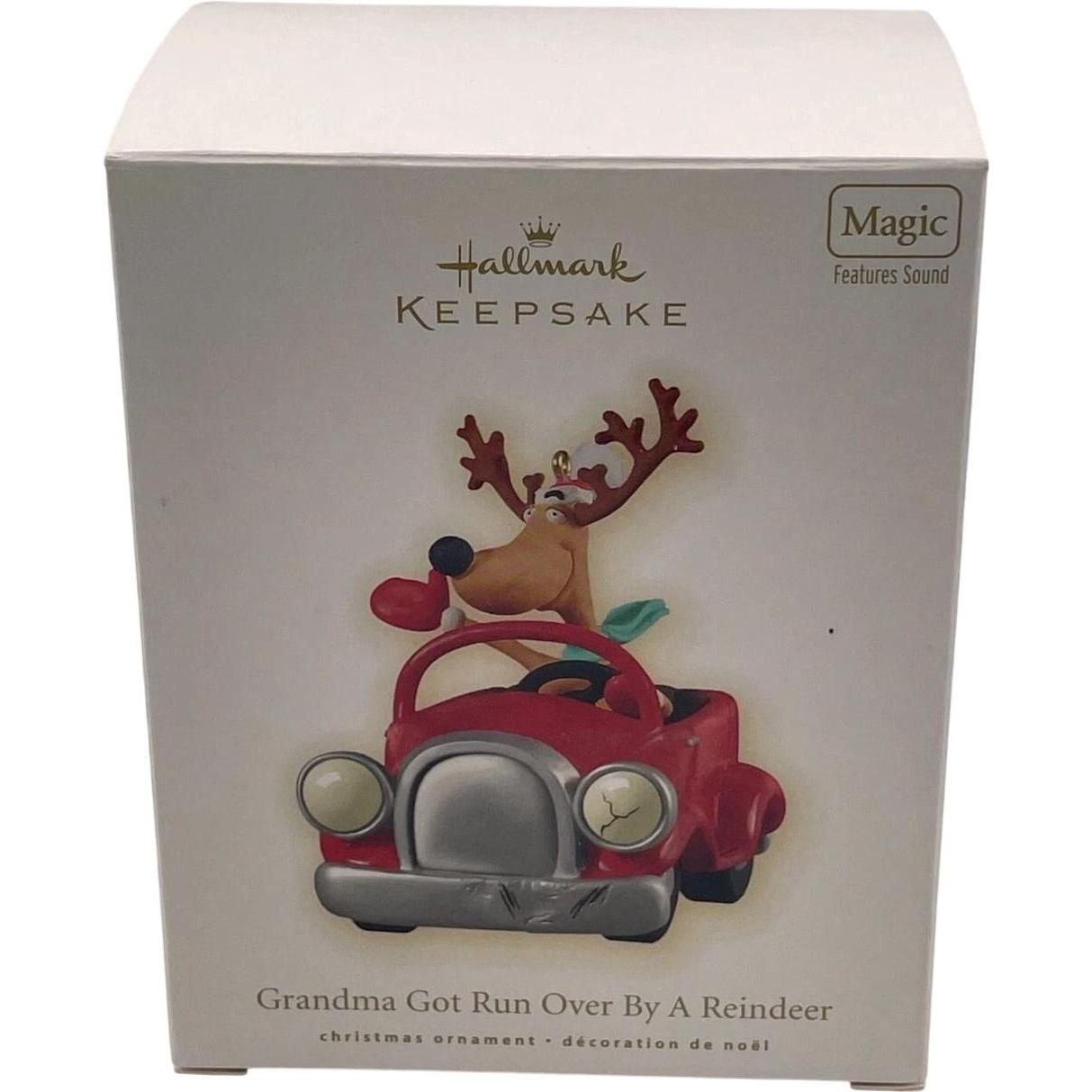 2009 Grandma Got Run Over By a Reindeer Hallmark Ornament (Reindeer) QSR4555