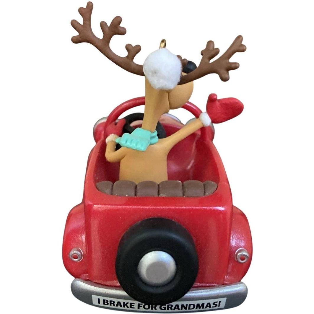 2009 Grandma Got Run Over By a Reindeer Hallmark Ornament (Reindeer) QSR4555