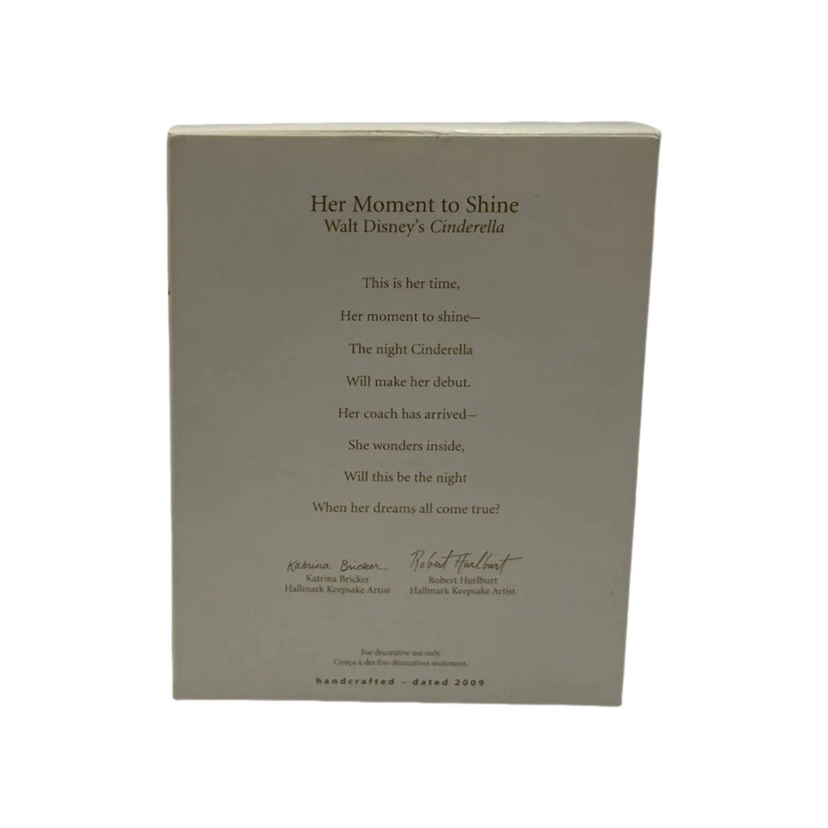 2009 Her Moment to Shine Hallmark Ornament (Cinderella) QXD2082 Image5