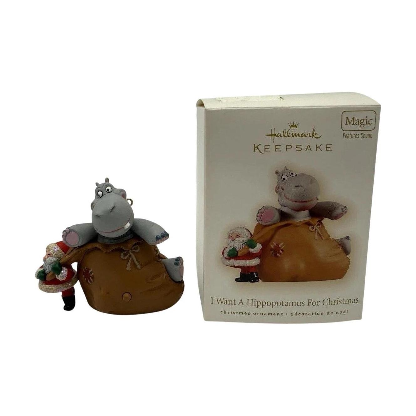 2009 I Want A Hippopotamus For Christmas Hallmark Ornament (I Want A Hippopotamus For Christmas) QSR4545 Image5