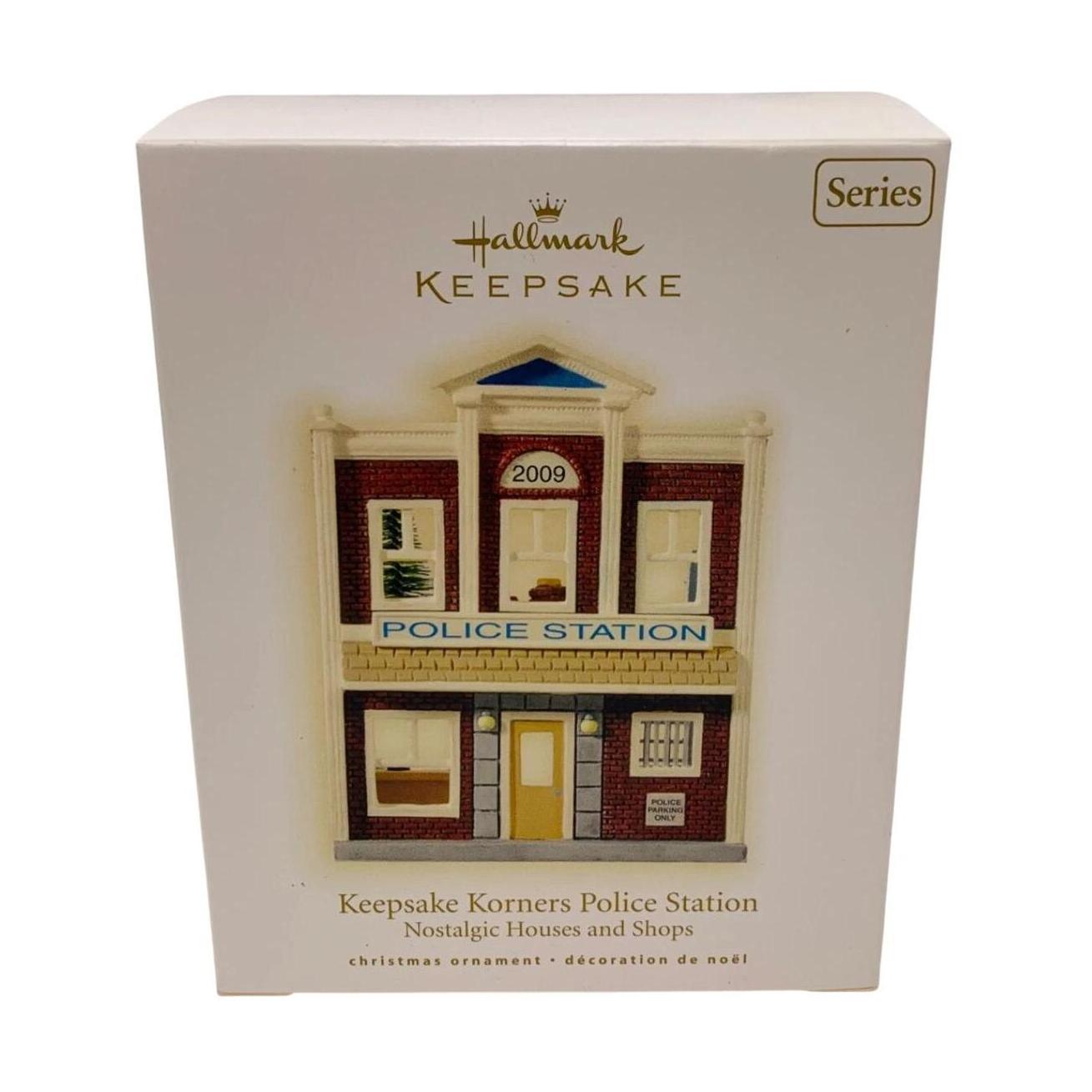 2009 Keepsake Korners Police Station Hallmark Ornament (Nostalgic Houses and Shops) QX8402 Image2