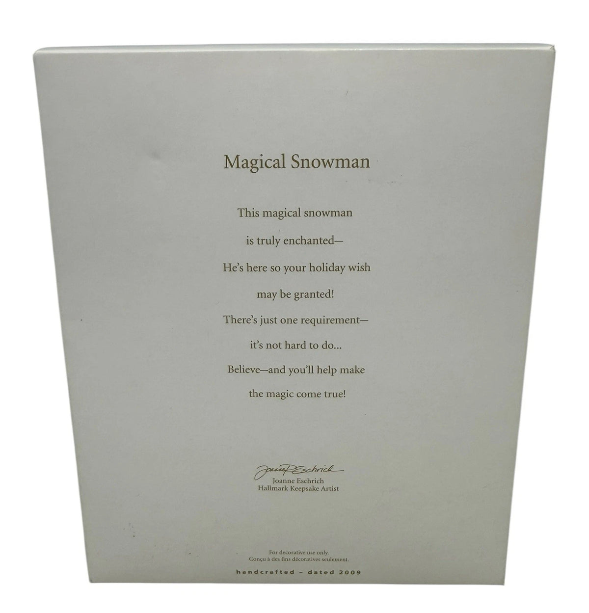 2009 Magical Snowman Hallmark Ornament (Snowmen) QXG6752 Image6
