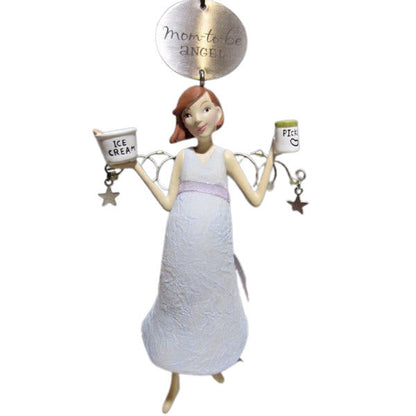 2009 Mom-to-Be Angel Hallmark Ornament (Down to Earth Angels) QXG6095