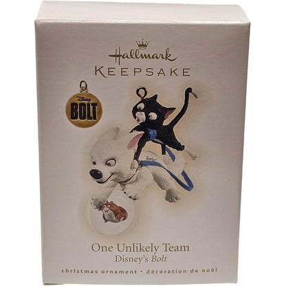 2009 One Unlikely Team Hallmark Ornament (Disney's Bolt) QXD2132