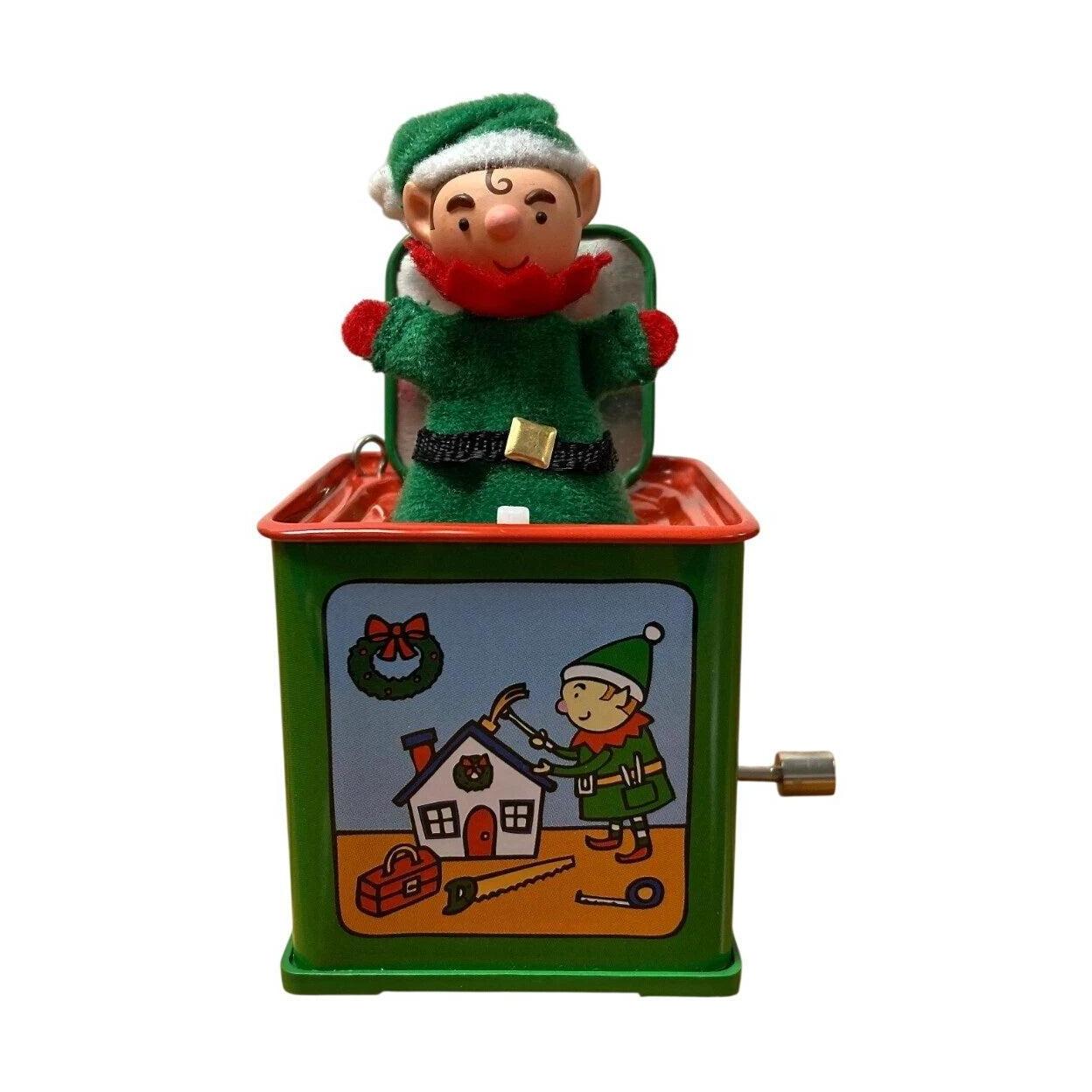 2009 Pop! Goes the Elf Hallmark Ornament (Jack-in-the-Box Memories) QX8345 Image1