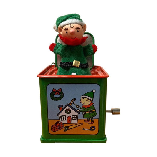 2009 Pop! Goes the Elf Hallmark Ornament (Jack-in-the-Box Memories) QX8345 Image1