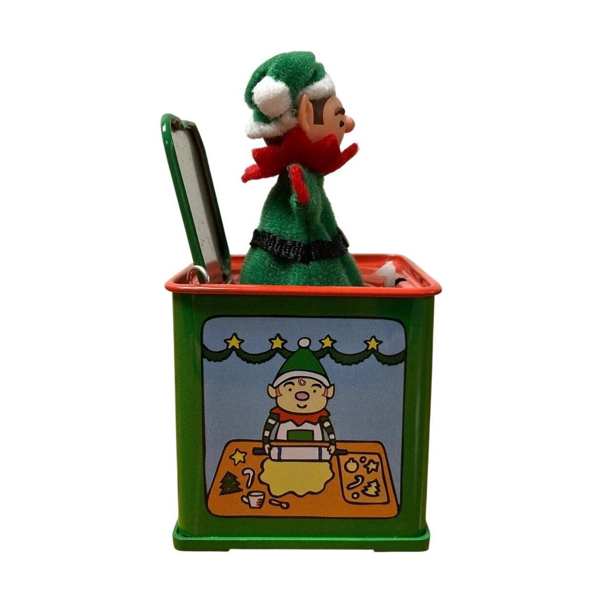 2009 Pop! Goes the Elf Hallmark Ornament (Jack-in-the-Box Memories) QX8345 Image4