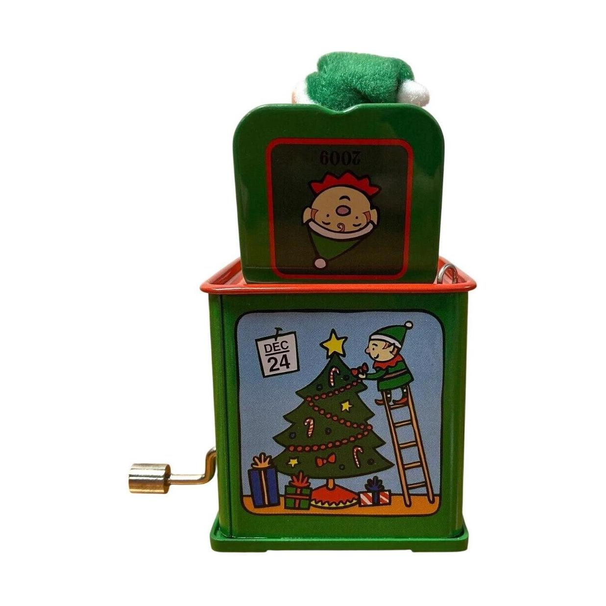 2009 Pop! Goes the Elf Hallmark Ornament (Jack-in-the-Box Memories) QX8345 Image5