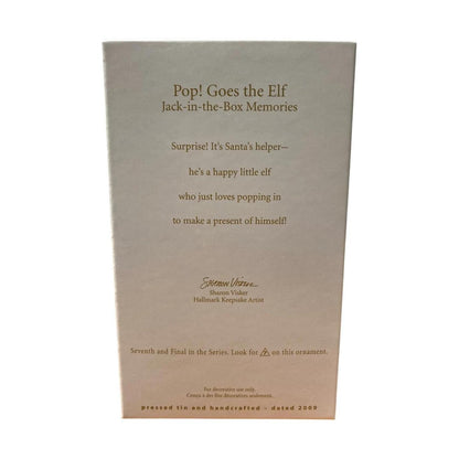 2009 Pop! Goes the Elf Hallmark Ornament (Jack-in-the-Box Memories) QX8345 Image8