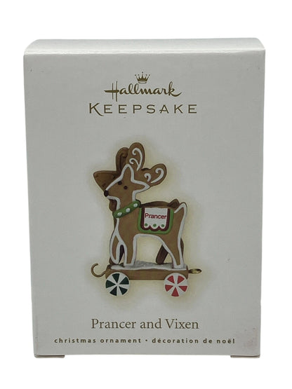 2009 Prancer and Vixen Hallmark Ornament (Santa's Sleigh) QRP4712 Image2
