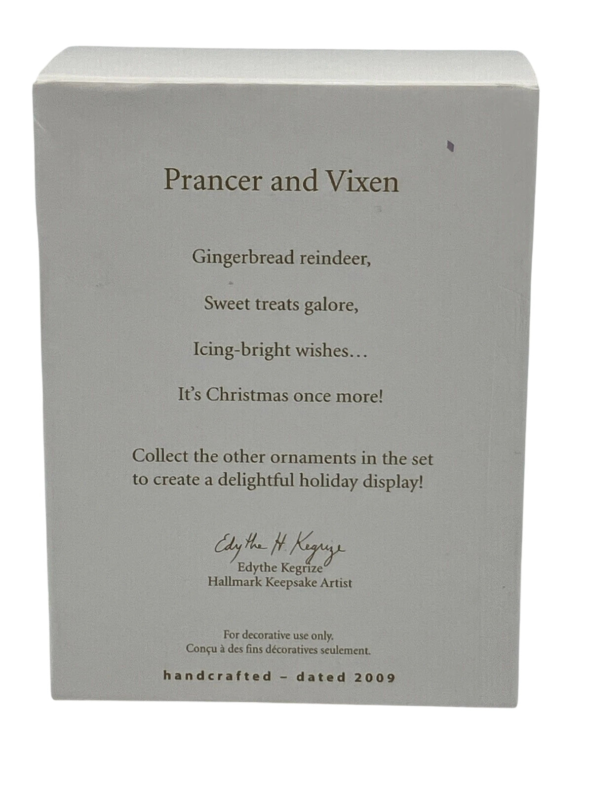 2009 Prancer and Vixen Hallmark Ornament (Santa's Sleigh) QRP4712 Image4
