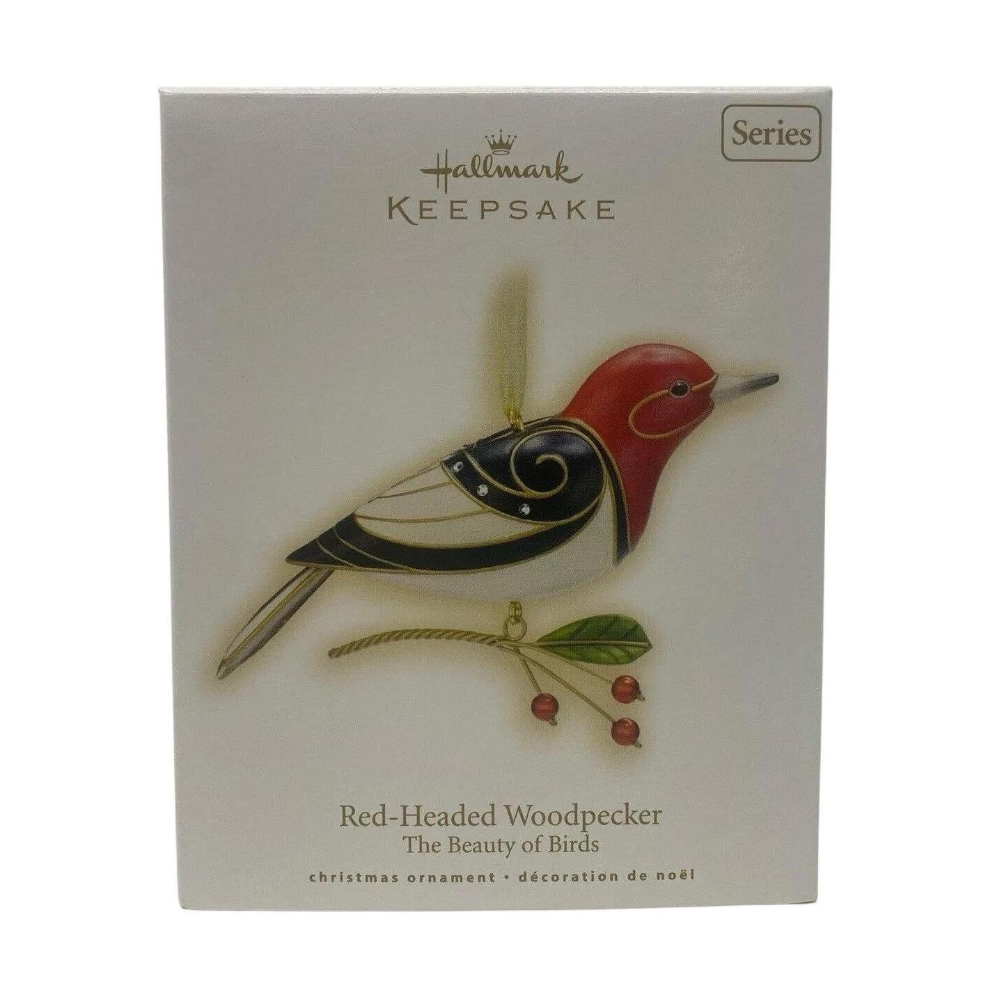 2009 Red-Headed Woodpecker Hallmark Ornament (Beauty of Birds) QX8322 Image2