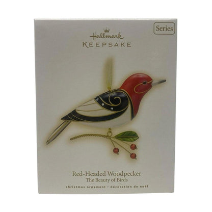 2009 Red-Headed Woodpecker Hallmark Ornament (Beauty of Birds) QX8322 Image2
