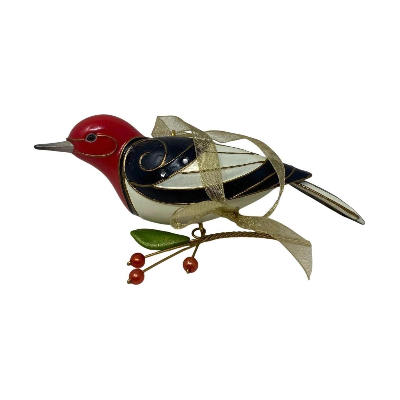 2009 Red-Headed Woodpecker Hallmark Ornament (Beauty of Birds) QX8322 Image6
