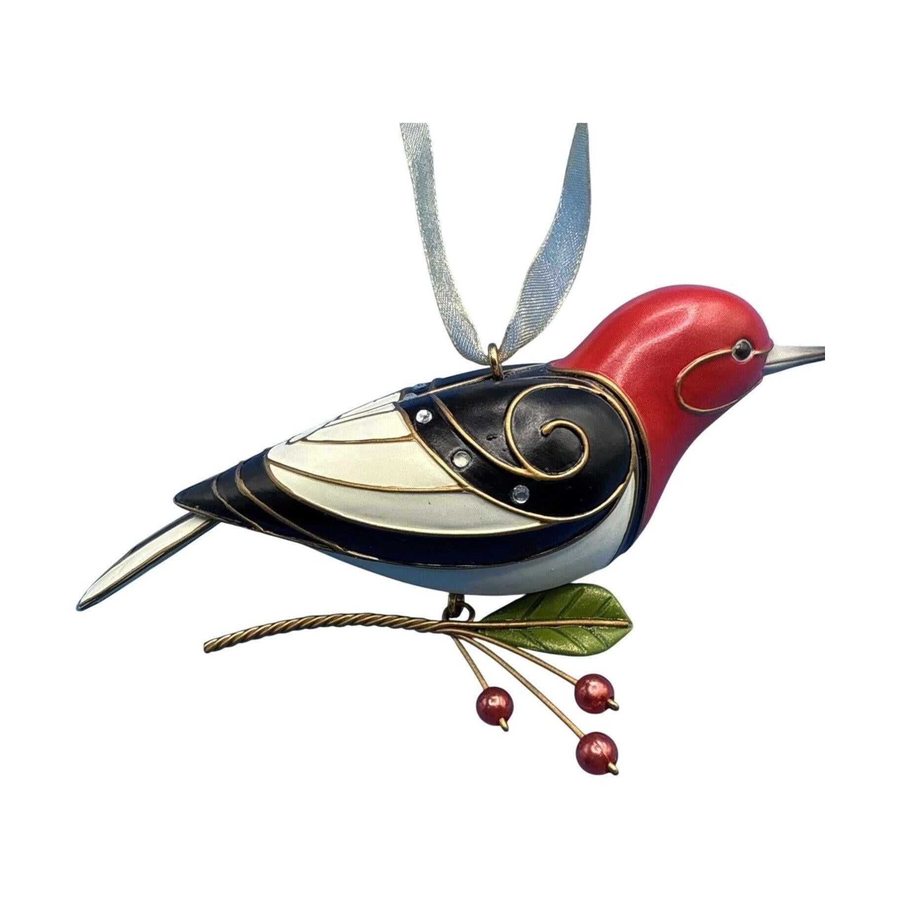 2009 Red-Headed Woodpecker Hallmark Ornament (Beauty of Birds) QX8322 Image7