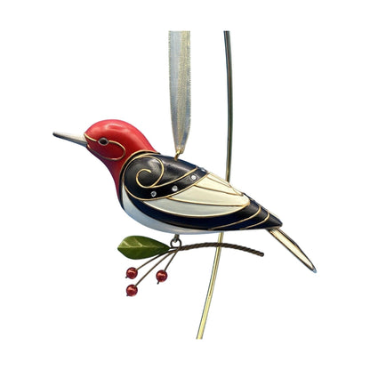 2009 Red-Headed Woodpecker Hallmark Ornament (Beauty of Birds) QX8322 Image8