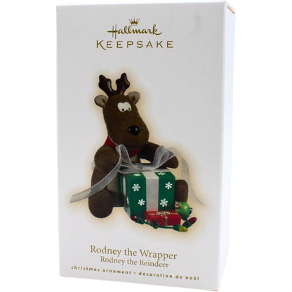 2009 Rodney the Wrapper Hallmark Ornament (Rodney the Reindeer) QK4005