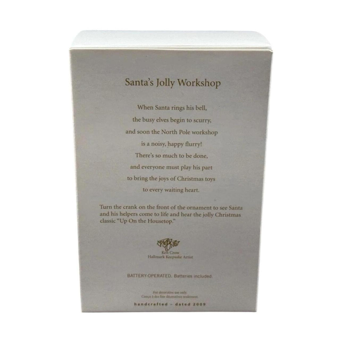 2009 Santa's Jolly Workshop Hallmark Ornament (Santa's Jolly Workshop) QXG6035 Image7