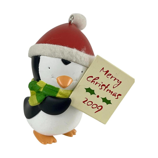 2009 Sign of the Times Hallmark Ornament (Penguin) AD4325 Image1