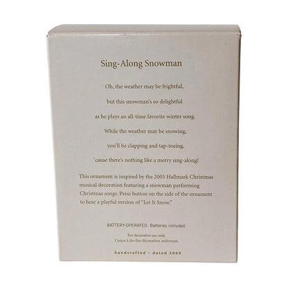 2009 Sing-Along Snowman Hallmark Ornament (Snowman) QXG4002 Image7